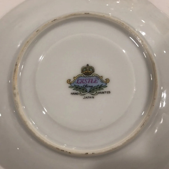 Vintage Castle China Japan yellow gold teacup  set plate and cup - Picture 5 of 10